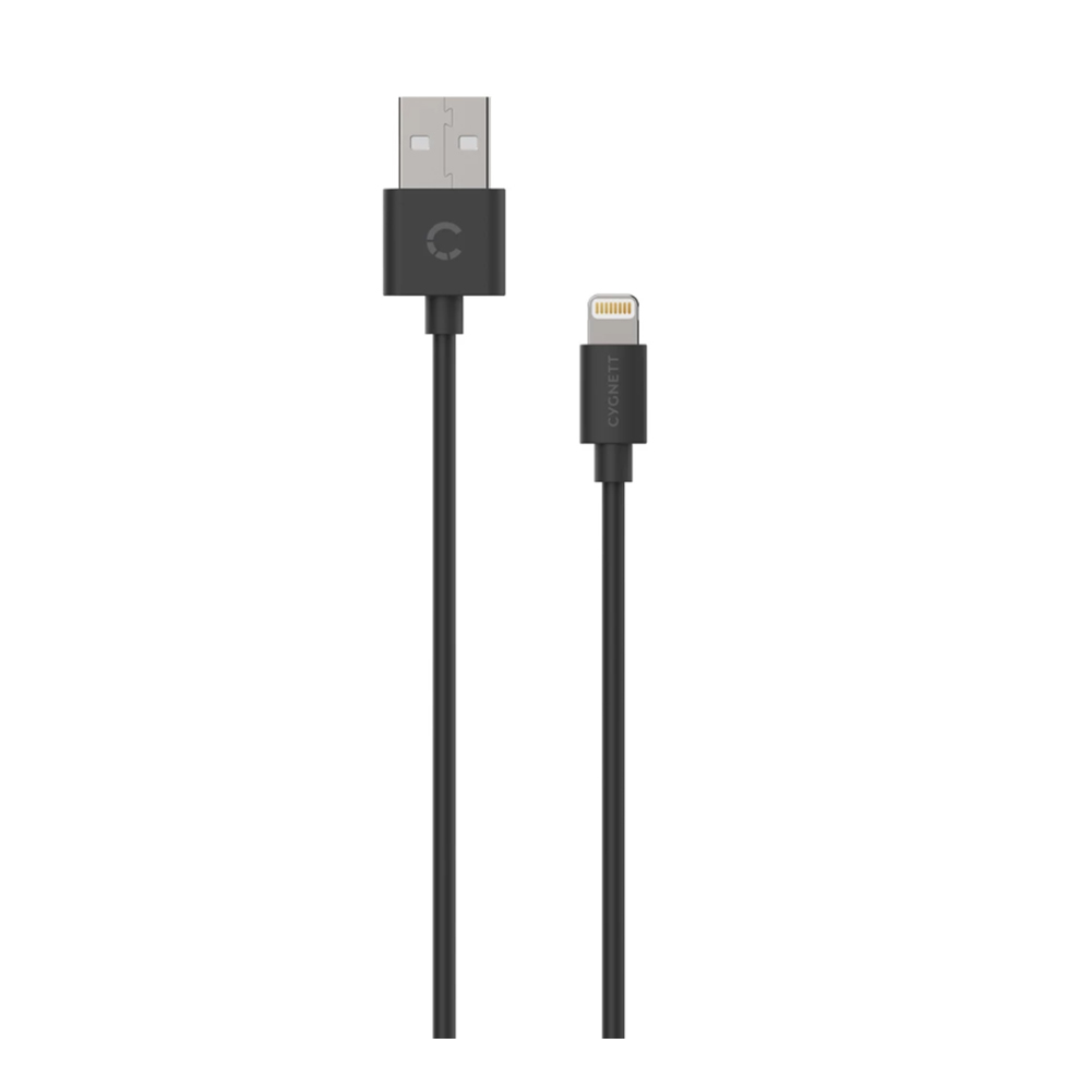 Cygnett, kabel lightning na USB-A, PVC, 1.0m, crni