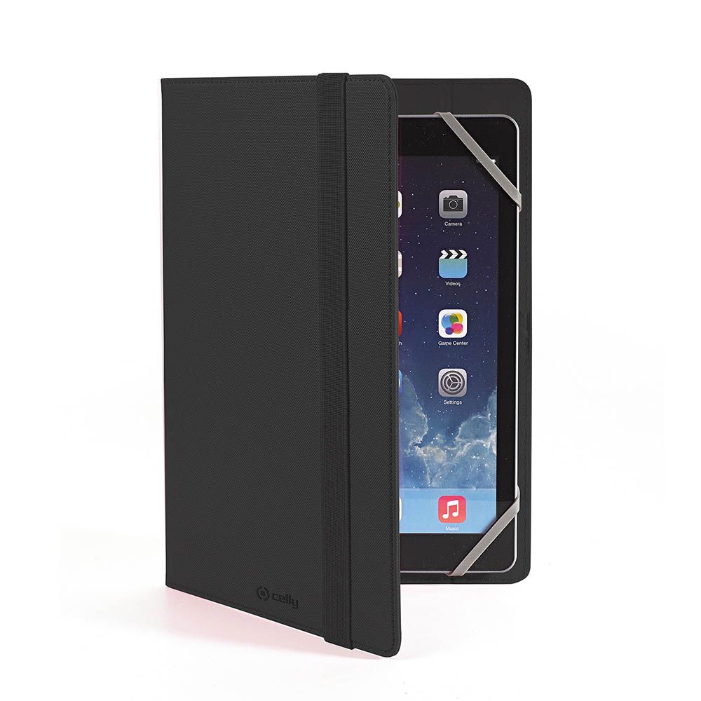 CELLY, univerzalna preklopna torbica za tablete do 8", crna